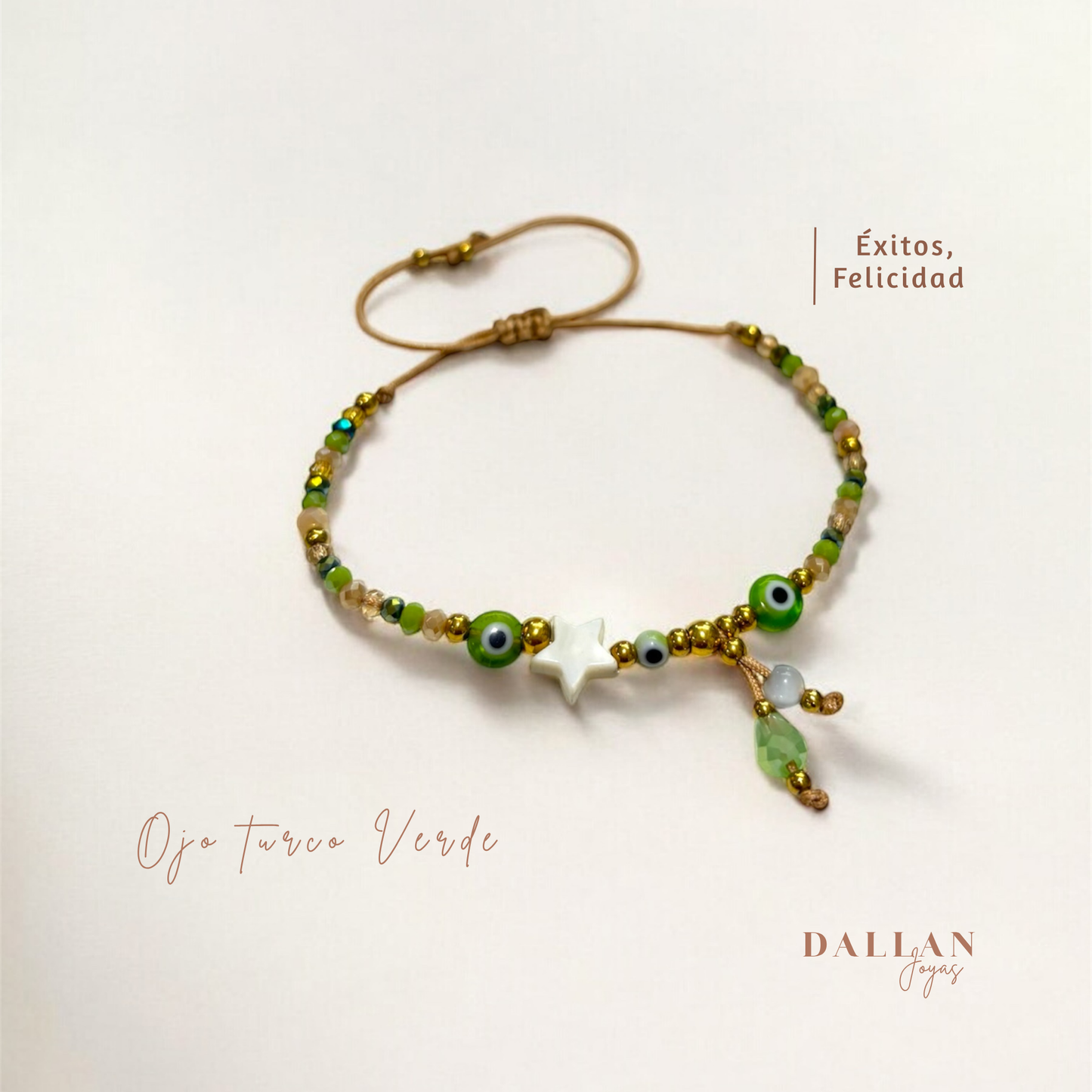 Pulsera de Ojo Turco Verde