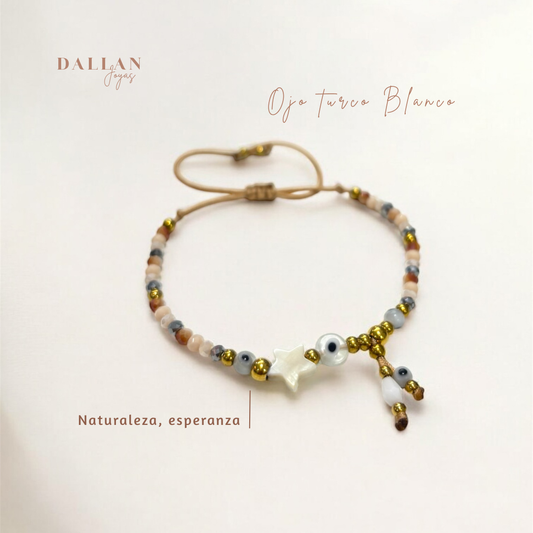 Pulsera de Ojo Turco Blanco