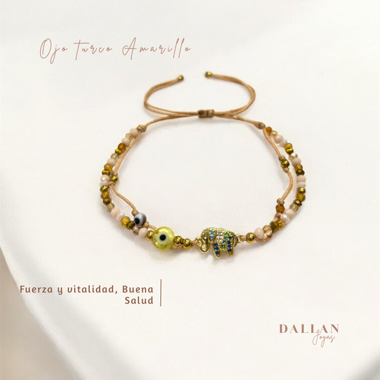 Pulsera Ojo Turco Amarillo