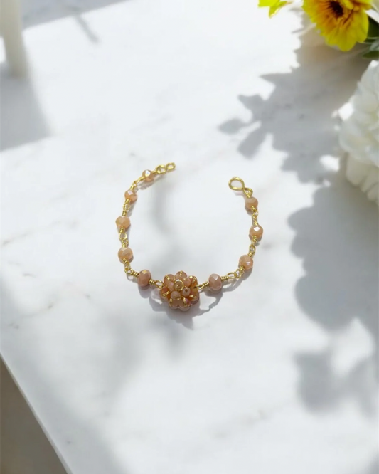 Pulsera Cristal Clavel Nude