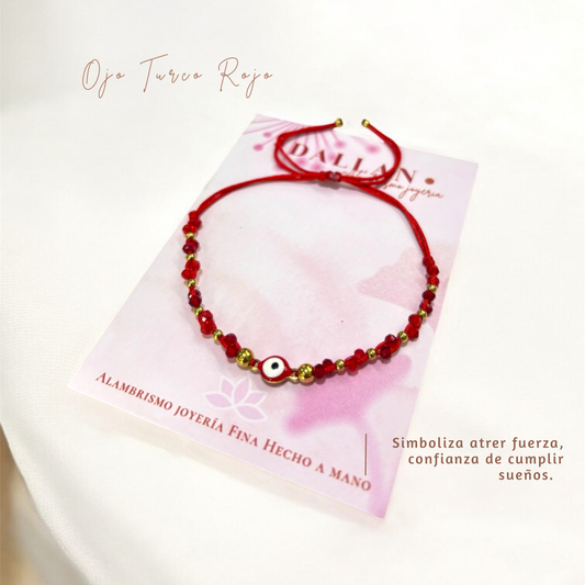 Pulsera Ojo Turco Rojo